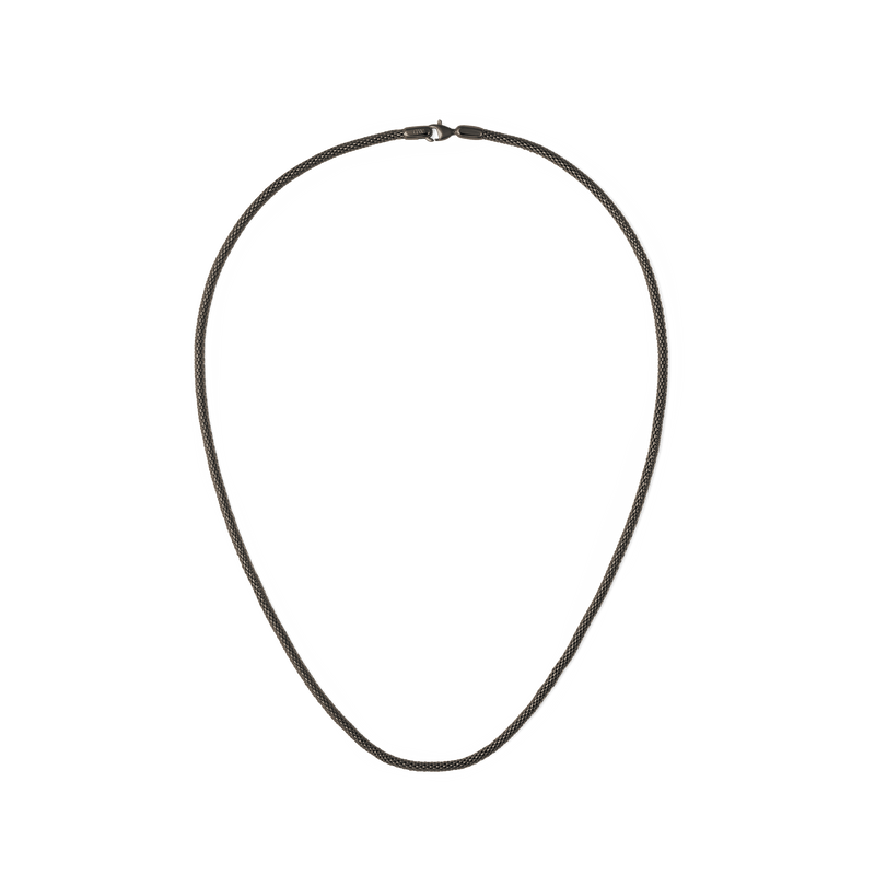 Daniel Wellington Tide Mesh Necklace Graphite 2.8