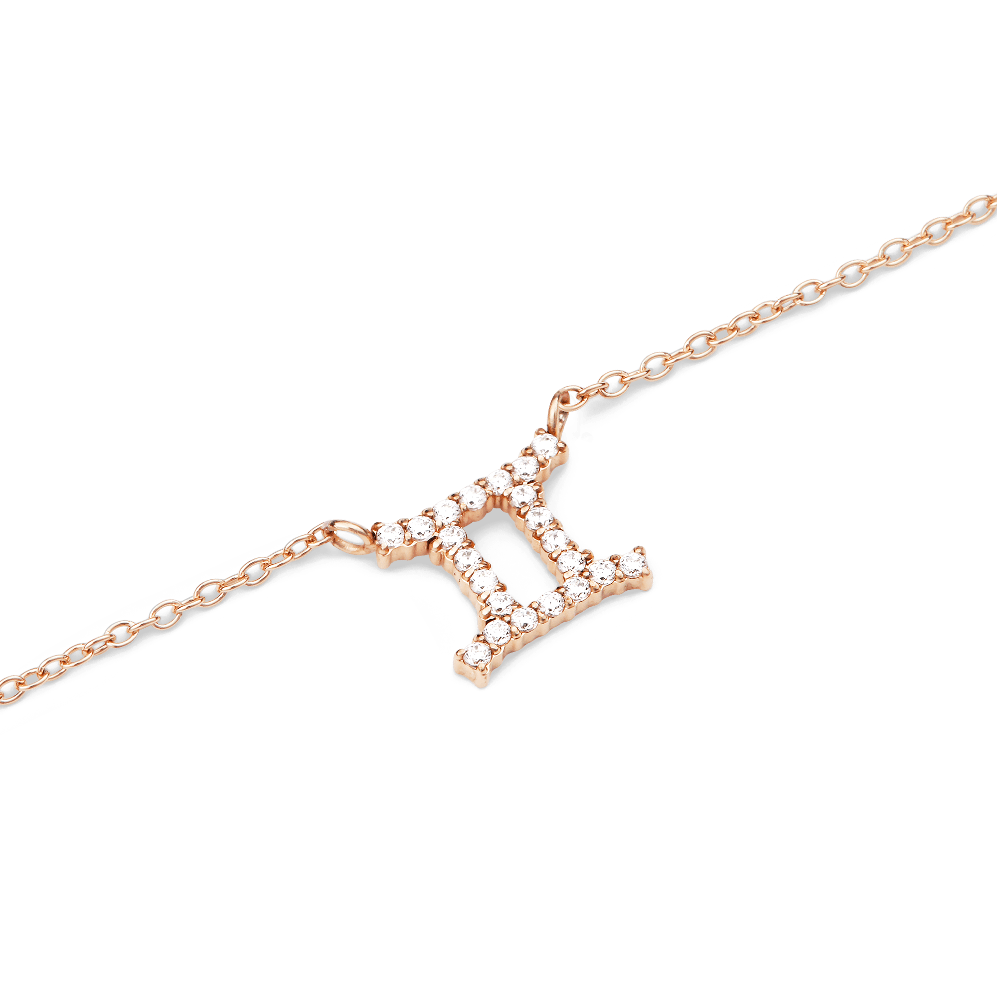 Daniel Wellington Zodiac Crystal Necklace Rose Gold