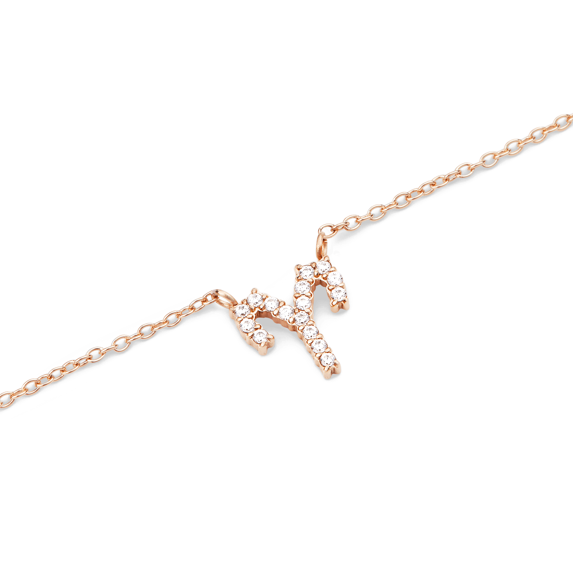 Daniel Wellington Zodiac Crystal Necklace Rose Gold
