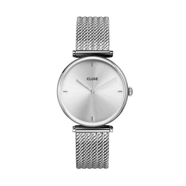 CLUSE Triomphe Full Silver Mesh Watch CW10402