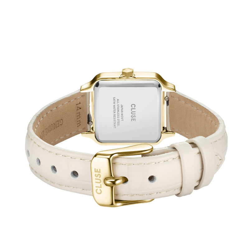 CLUSE Gracieuse Petite Gold & Marshmallow Croc Leather CW11804