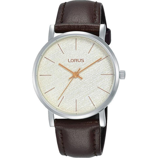 LORUS - Ladies Silver Leather Watch