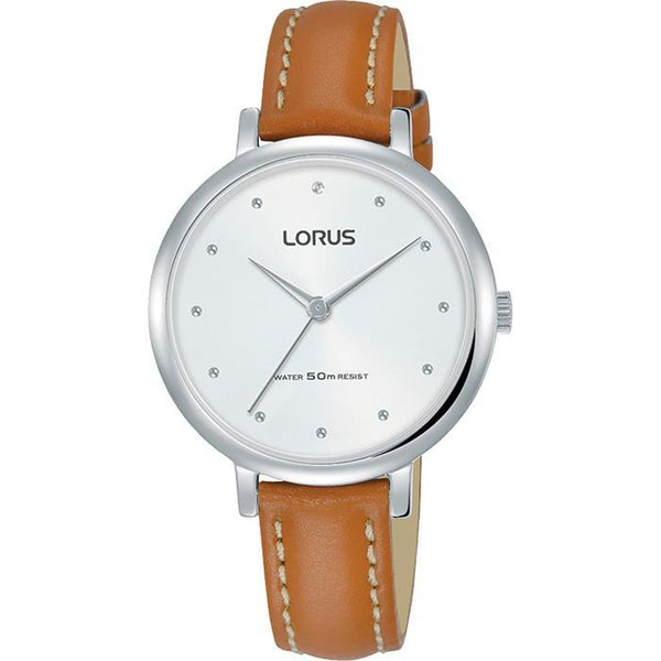 LORUS - Ladies Silver Leather Watch