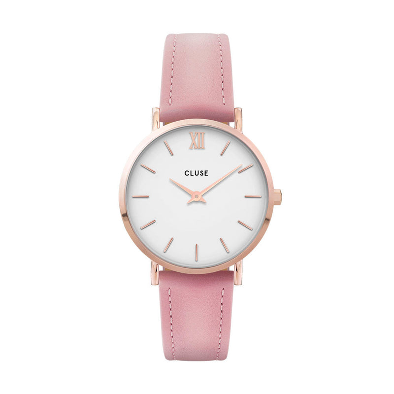 CLUSE Minuit Rose Gold White & Pink CW0101203006