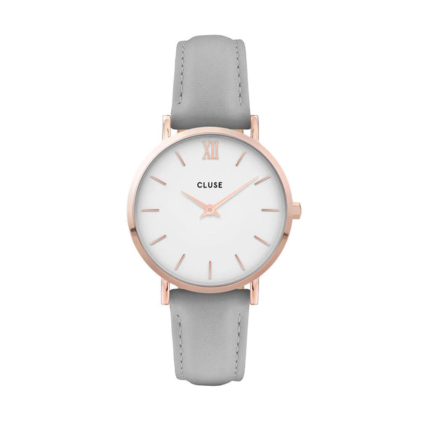 CLUSE Minuit Rose Gold White & Grey CW0101203010