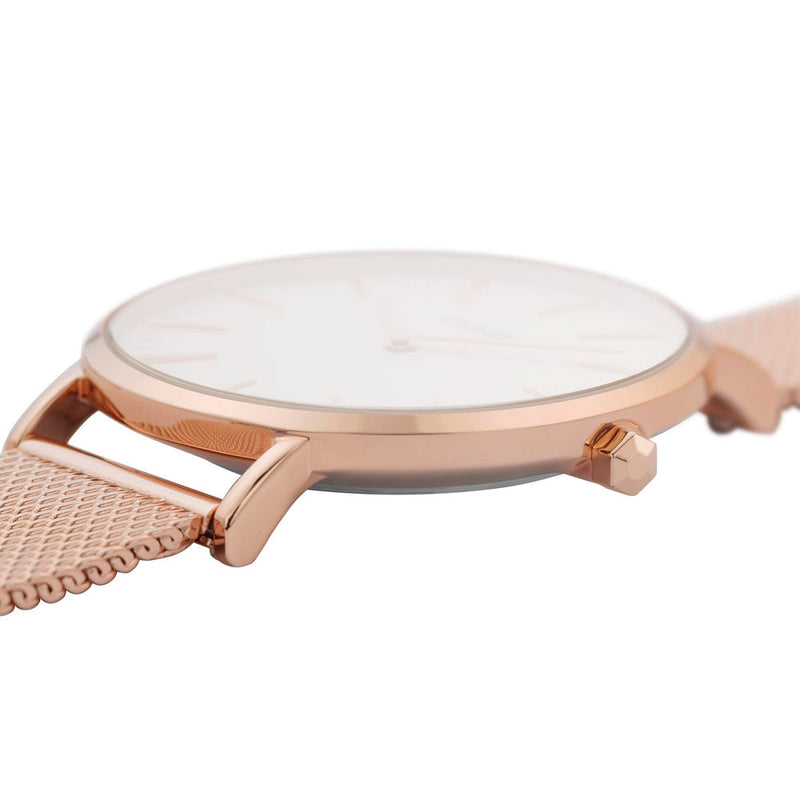 CLUSE Boho Chic Mesh Rose Gold & White CW0101201001