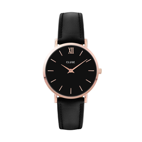 CLUSE Minuit Rose Gold Black & Black CW0101203013