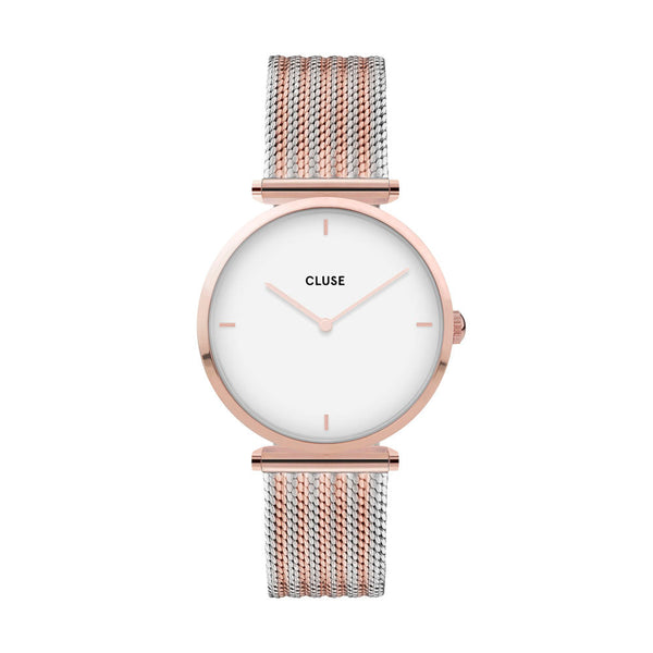 CLUSE Triomphe Rose Gold Bicolour Mesh CW0101208001