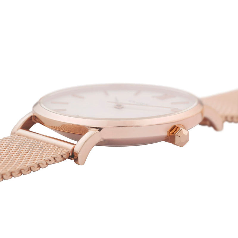 CLUSE Minuit Mesh Rose Gold & White CW0101203001