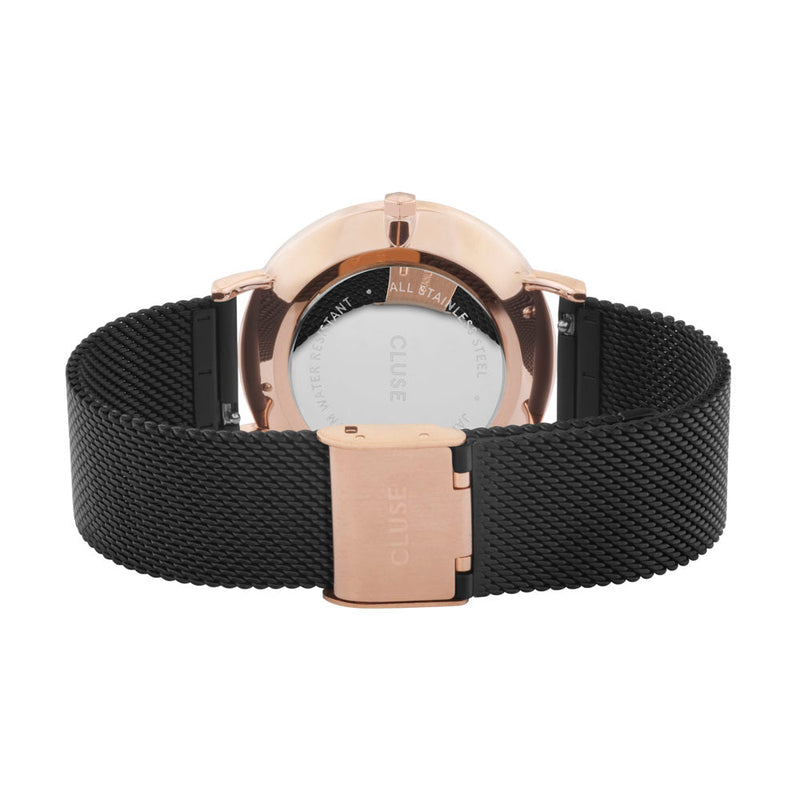 CLUSE Boho Chic Mesh Rose Gold Black & Black CW0101201010