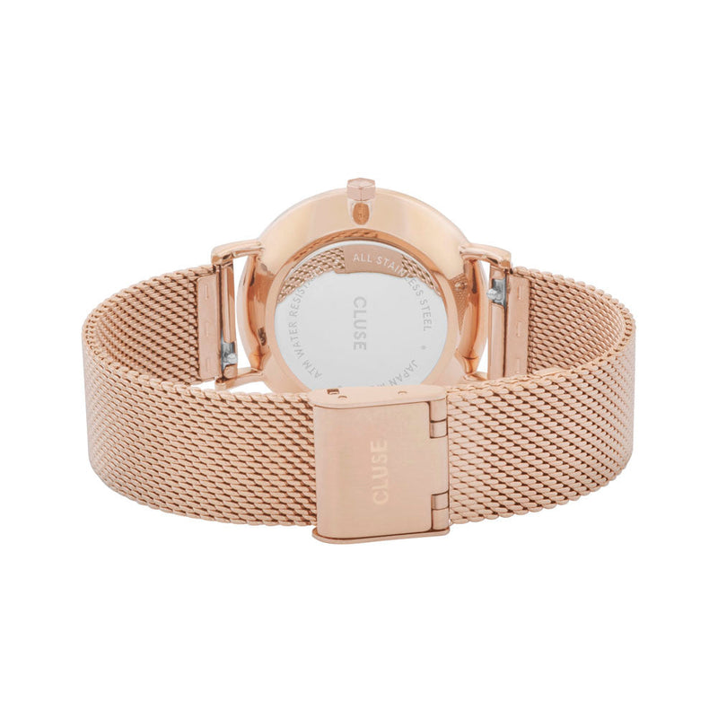 CLUSE Minuit Mesh Rose Gold & White CW0101203001