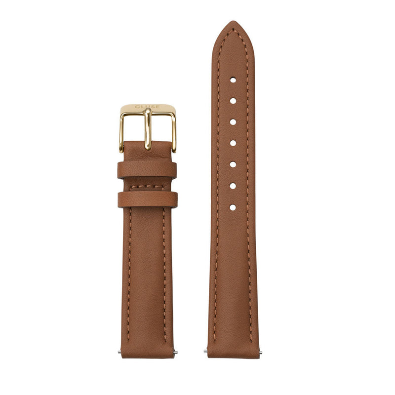 CLUSE 16mm Strap Caramel & Gold CS12231