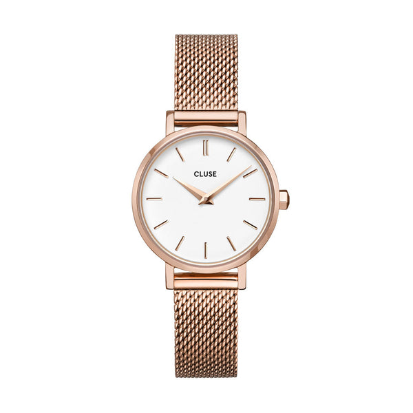 CLUSE Boho Chic Petite Mesh Rose Gold & White CW0101211003