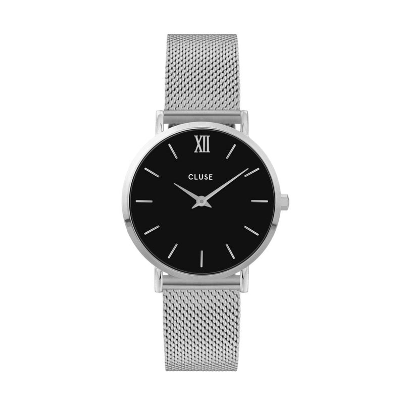 CLUSE Minuit Mesh Silver & Black CW0101203005